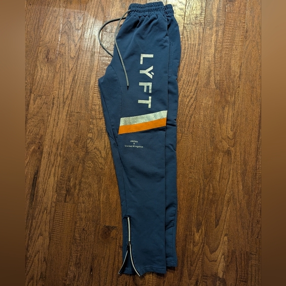 LÝFT Striped Pants - Blue Japanese size Large Fits US S/M - Picture 8 of 9